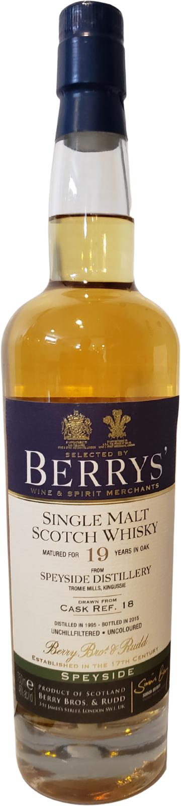Speyside Distillery 1995 BR Berrys 18 46% 750ml