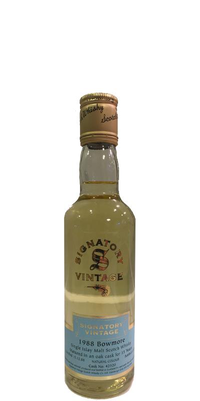 Bowmore 1988 SV Vintage Collection #42520 43% 350ml