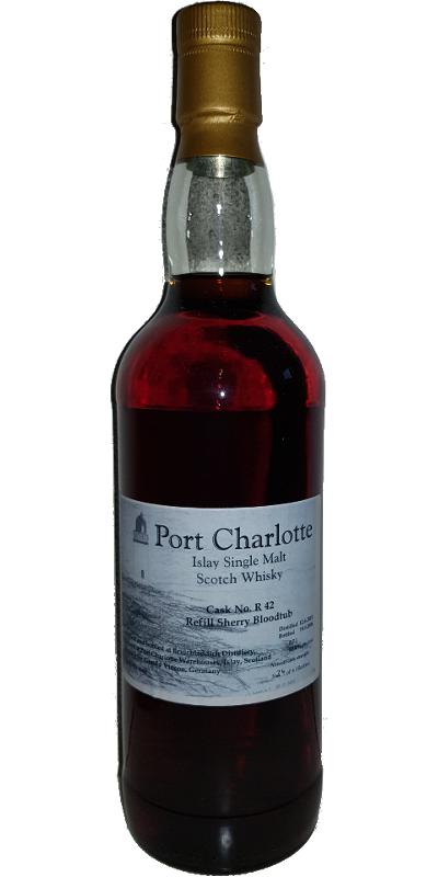 Port Charlotte 2001 Cask No. R 42 Private Bottling Refill Sherry Blood Tub Gerold Vincon 60.6% 700ml