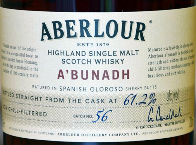 Aberlour A'bunadh batch #56