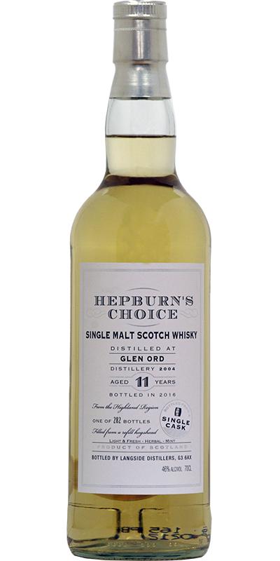 Glen Ord 2004 LsD Hepburn's Choice Refill Hogshead 46% 700ml