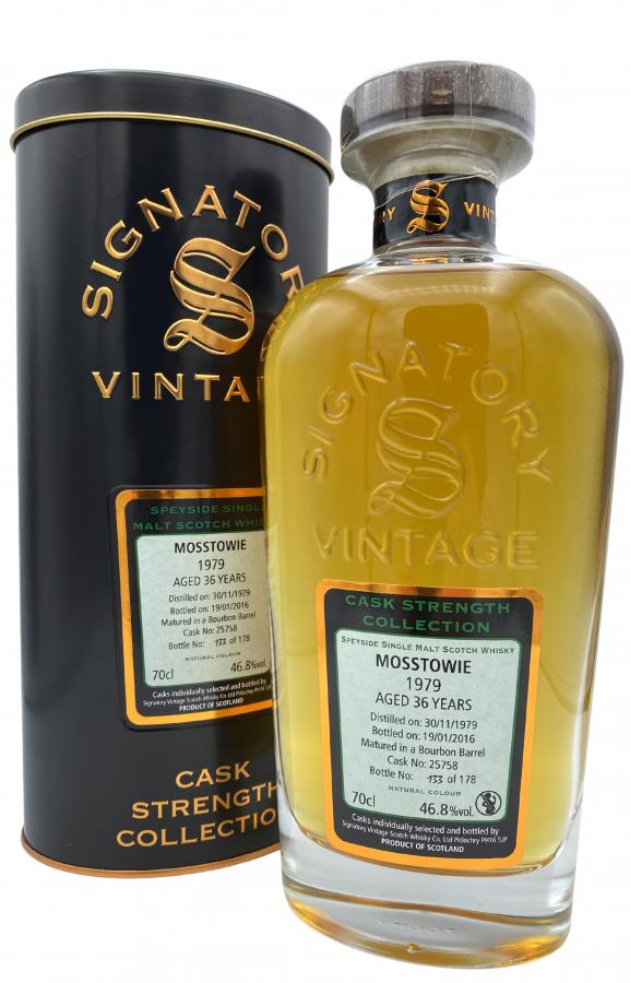 Mosstowie 1979 SV - Ratings and reviews - Whiskybase