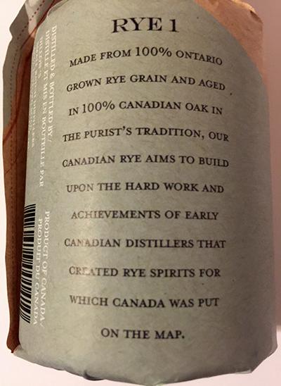 Dillon's Canadian Rye 1
