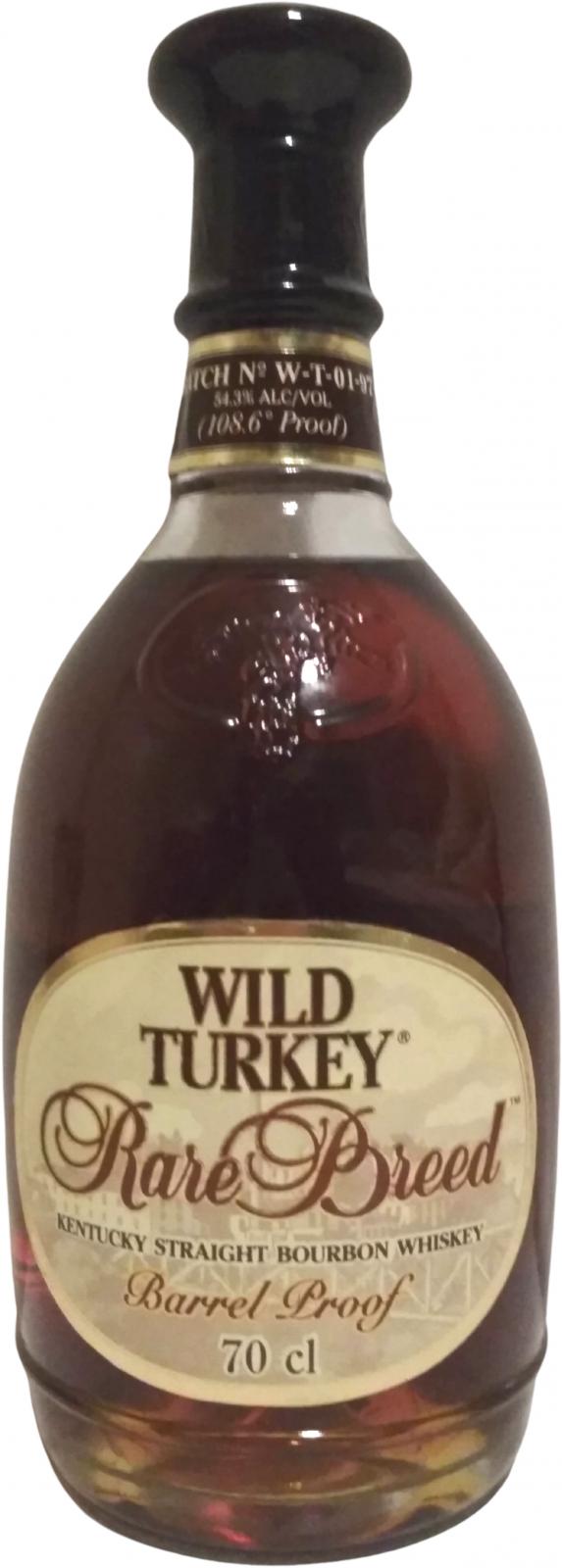 Wild Turkey Rare Breed Barrel Proof Batch W-T-01-97 54.3% 700ml