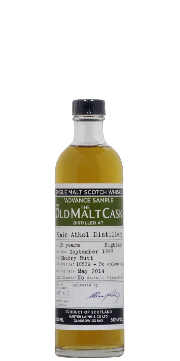 Blair Athol 1998 HL Advance Sample for the Old Malt Cask Sherry Butt 50% 200ml