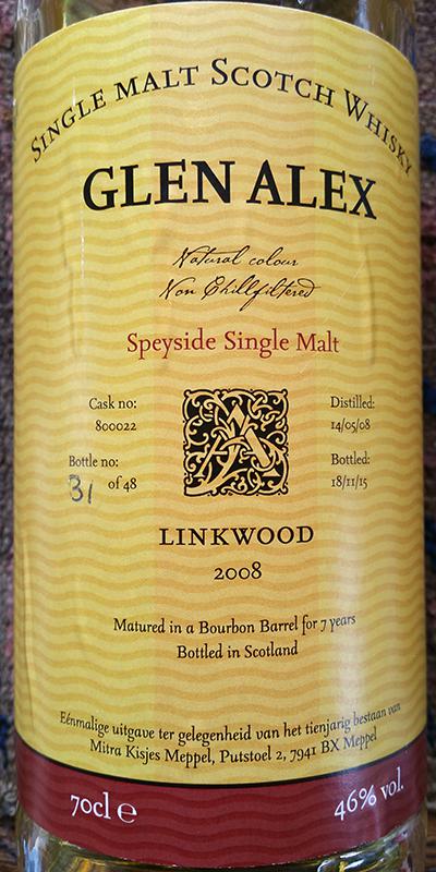 Linkwood 2008 MKM Bourbon #800022 46% 700ml
