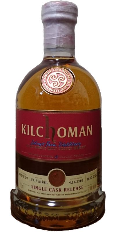 Kilchoman 2010 Single Cask Release 693/2010 The Whisky Hoop 57.4% 700ml
