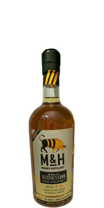 M&H SE Young Single Malt Whisky Live Tel Aviv 2016 46% 500ml