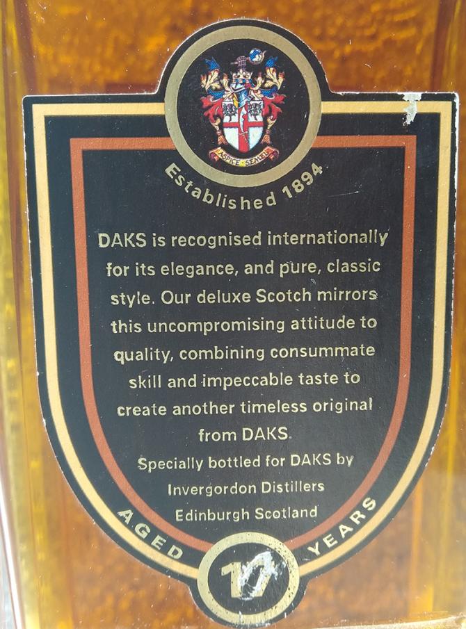 Daks 17-year-old ID - Ratings and reviews - Whiskybase