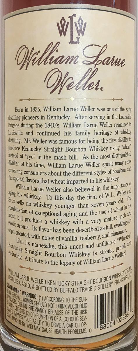 William Larue Weller 2003 - Barrel Proof