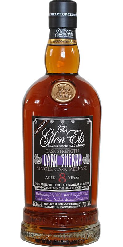Glen Els 2008 Dark Sherry Woodsmoked Single Cask Release #124 46.3% 700ml