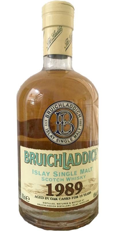 Bruichladdich 1989 Oak Casks #1655 The Nova Scotia Liquor Corporation 46% 700ml