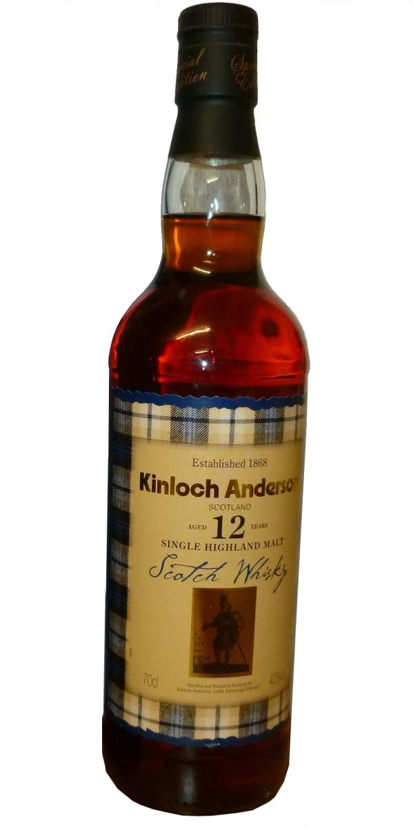Kinloch Anderson 12yo Single Highland Malt Oak Casks 40% 700ml