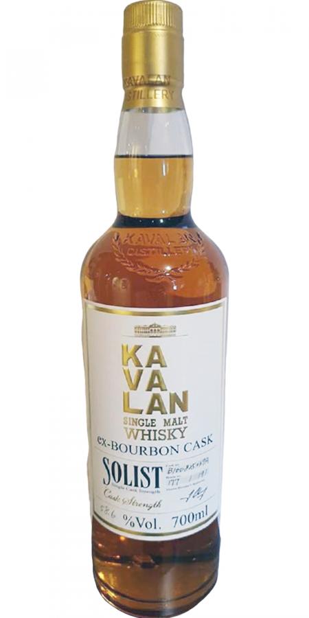 Kavalan Solist ex-Bourbon Cask B100825077A 58.6% 700ml