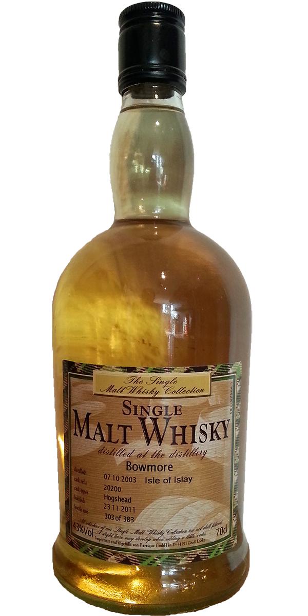 Bowmore 2003 Bq The Single Single Scotch Malt Whisky Collection Hogshead 20200 43% 700ml