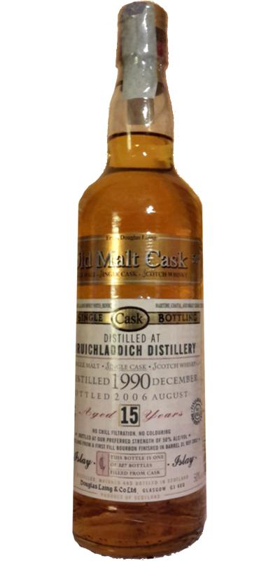 Bruichladdich 1990 DL Old Malt Cask Fresh Bourbon Barrel DL 2852 50% 700ml
