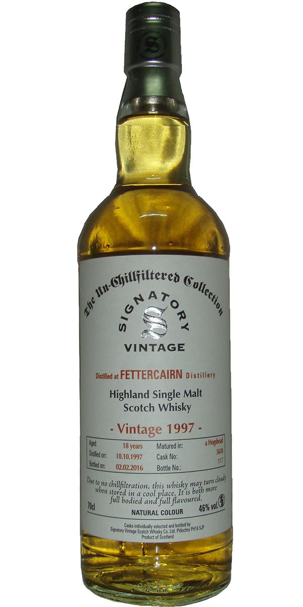 Fettercairn 1997 SV The Un-Chillfiltered Collection #5618 46% 700ml