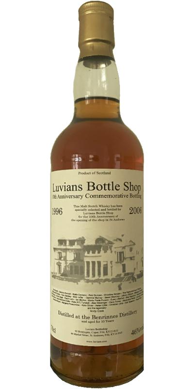 Benrinnes 10yo LBS Commemorative Bottling 46% 700ml