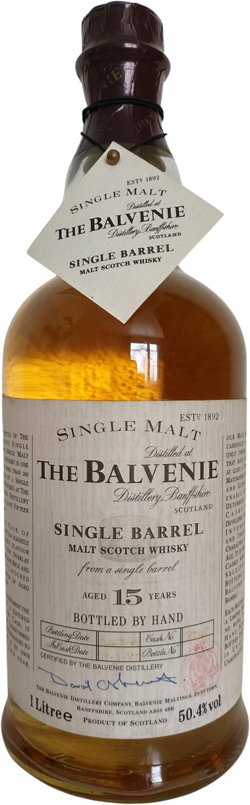 Balvenie 15yo Single Barrel 8048 50.4% 1000ml