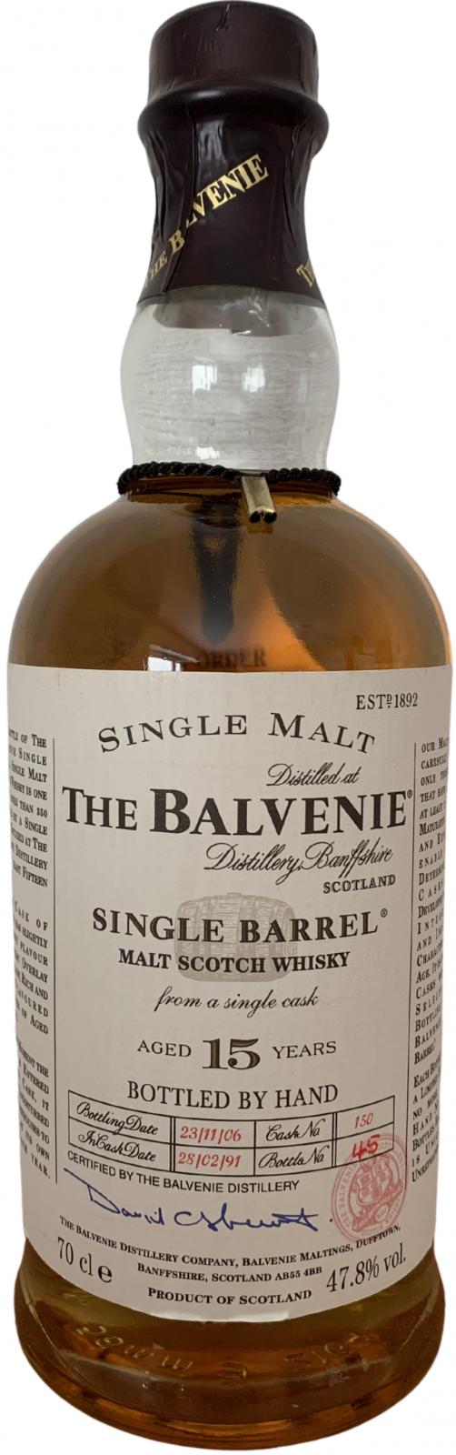 Balvenie 15yo Single Barrel 137 47.8% 700ml