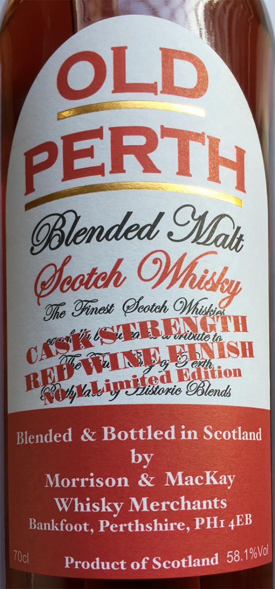 Old Perth Cask Strength - Red Wine Finish MMcK - Ratings and reviews -  Whiskybase