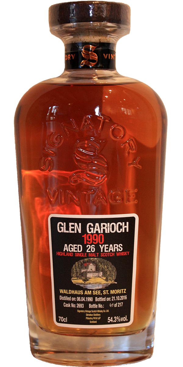 Glen Garioch 1990 SV Cask Strength Collection Refill Sherry Hogshead #2693 Waldhaus am See St. Moritz 54.3% 700ml