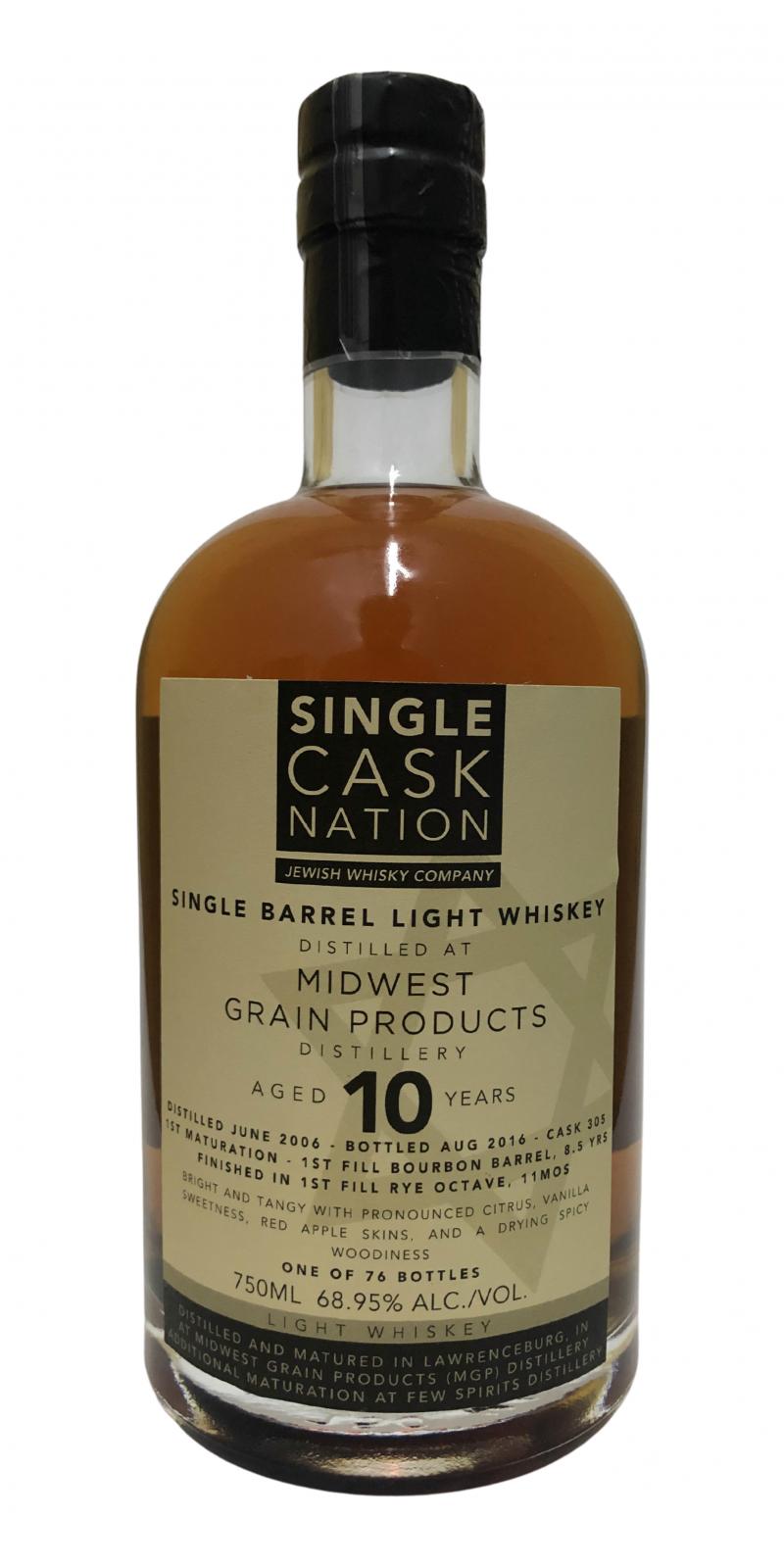 Single Barrel Light Whiskey 2006 JWC