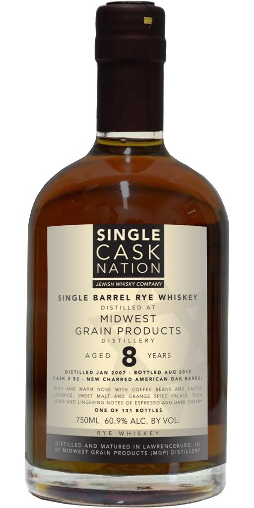 Single Barrel Rye Whiskey 2007 JWC
