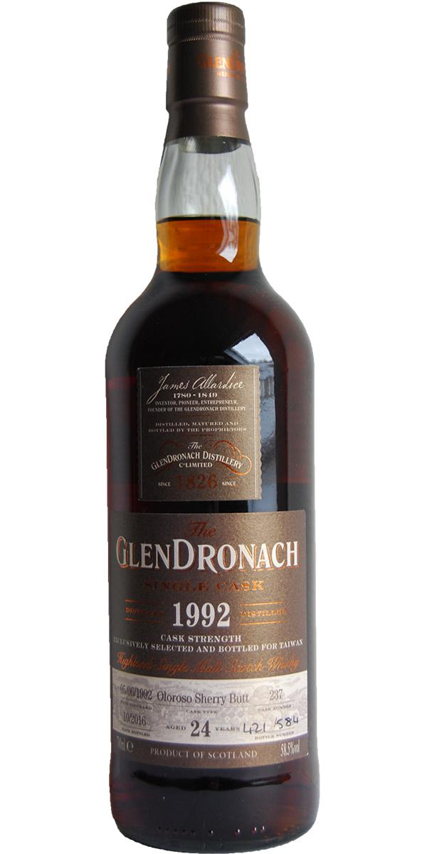 Glendronach 1992 Single Cask Oloroso Sherry Butt #237 Taiwan Exclusive 58.5% 700ml