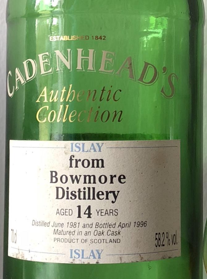 Bowmore 1981 CA Authentic Collection 58.2% 700ml