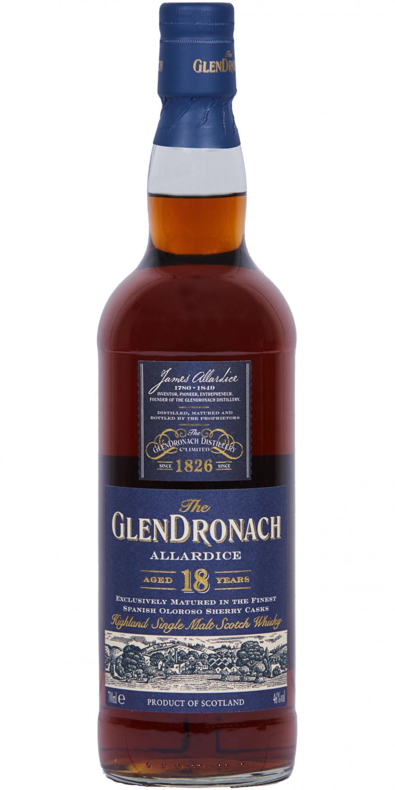 Glendronach 18yo Spanish Oloroso Sherry 46% 750ml