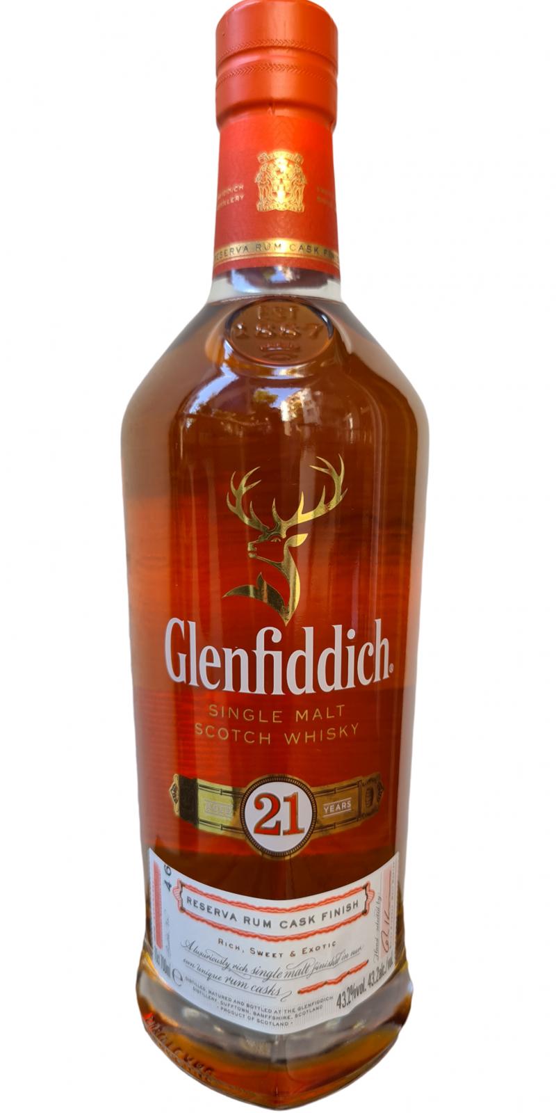 Glenfiddich 21yo Rum Casks Finish 43.2% 700ml