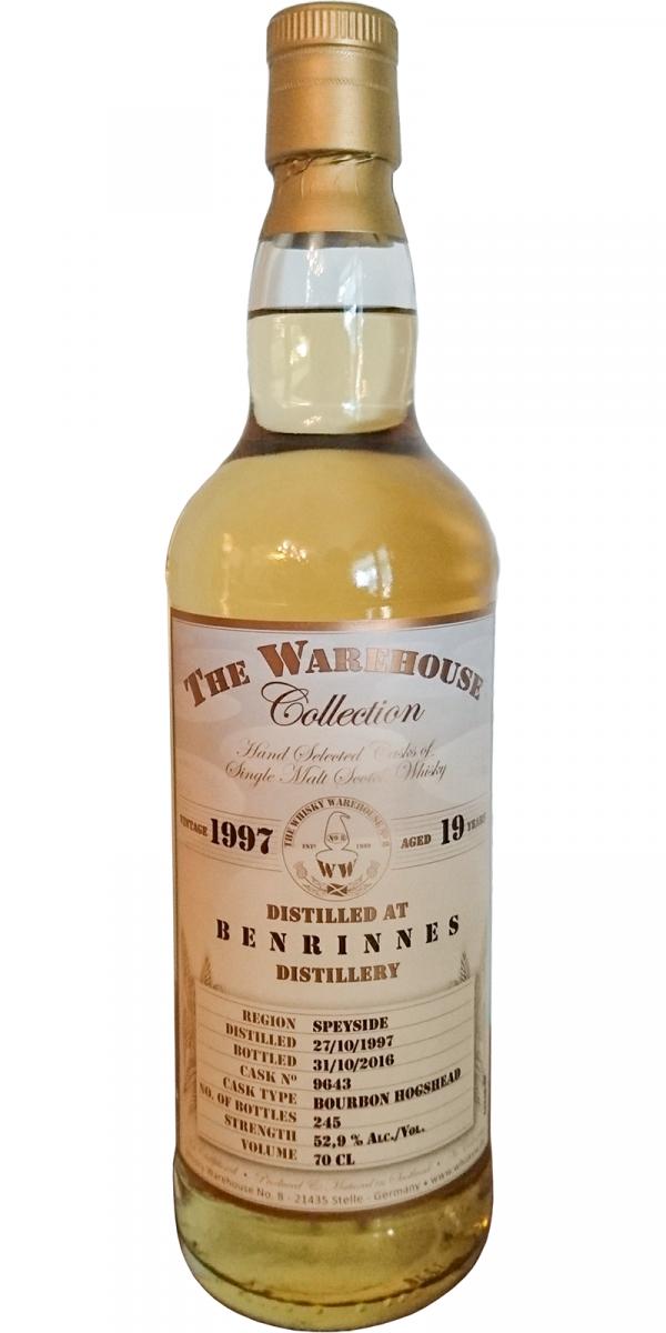 Benrinnes 1997 WW8 The Warehouse Collection Bourbon Hogshead #9643 52.9% 700ml