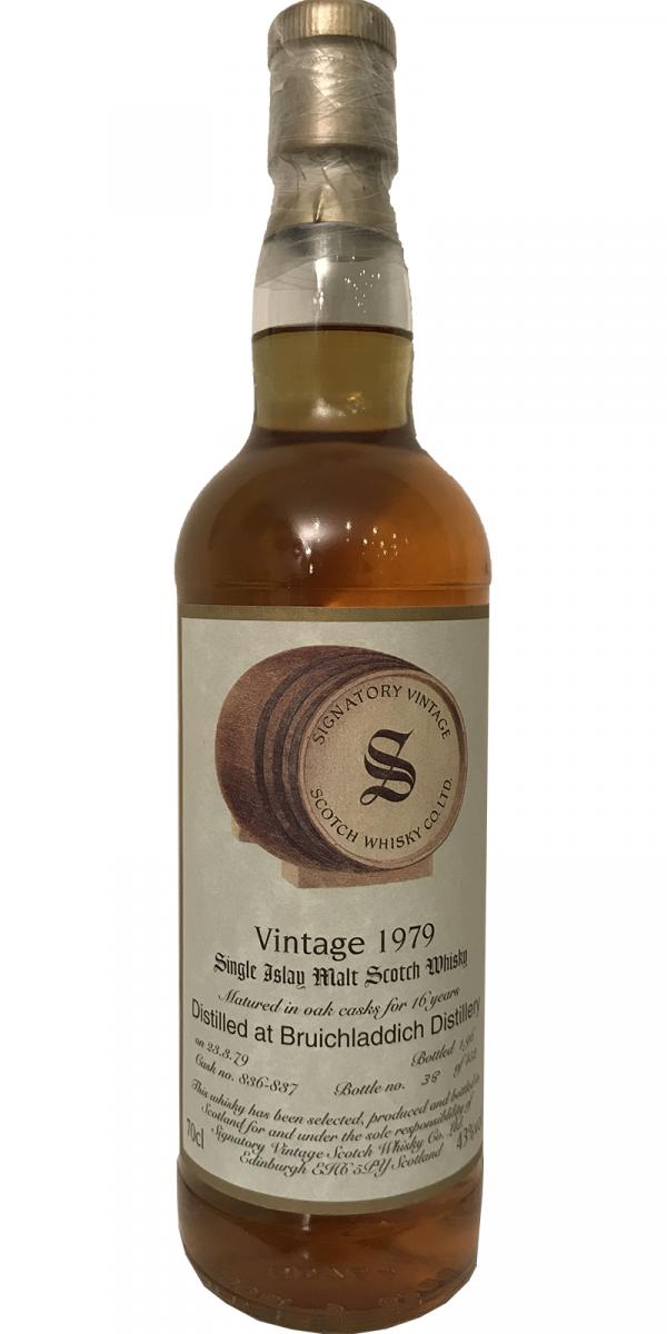 Bruichladdich 1979 SV Vintage Collection Oak Casks 836 + 37 43% 700ml