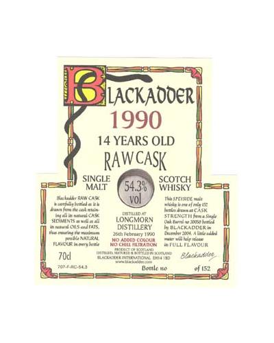 Longmorn 1990 BA Raw Cask Oak Barrel 30050 54.3% 700ml