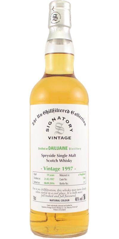 Dailuaine 1997 SV The Un-Chillfiltered Collection #7204 46% 700ml