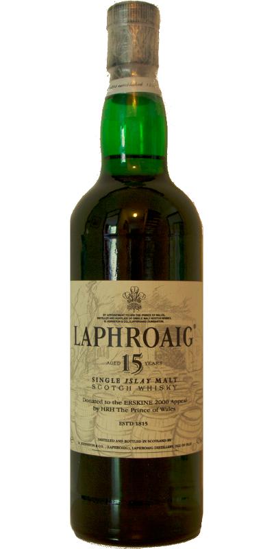 Laphroaig 15yo HRH The Prince of Wales Donated to the Erskine 2000 Appeal Barrels 43% 700ml