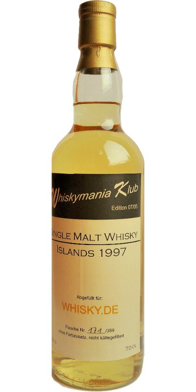 Whiskymania Klub 1997 Islands Wm.de Edition 07/05 46% 700ml