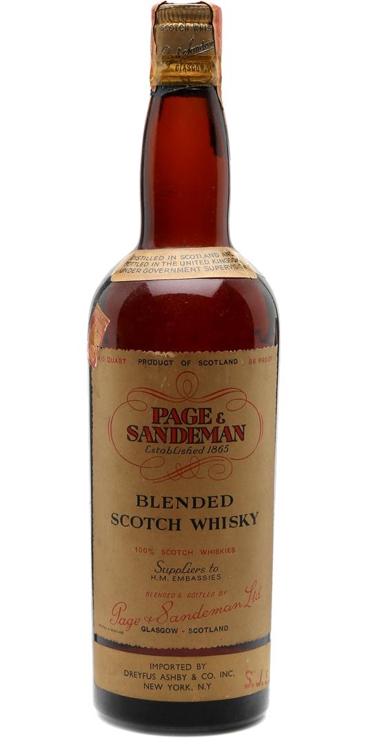 Page & Sandeman Blended Scotch Whisky 43% 750ml