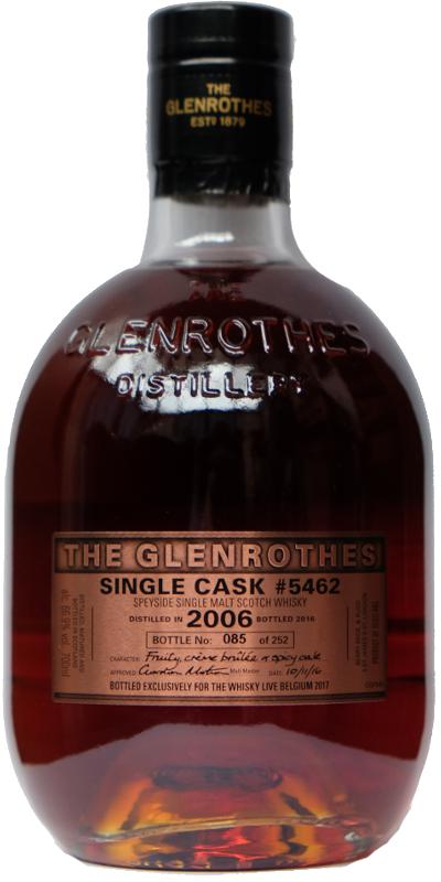Glenrothes 2006 Single Cask Sherry Butt 5462 (part) Whisky Live Spa 2017 66.9% 700ml