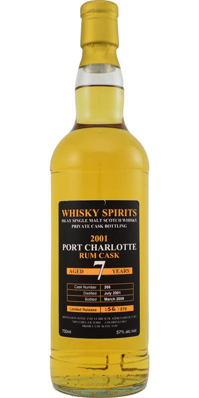 Port Charlotte 2001 Whisky Spirits