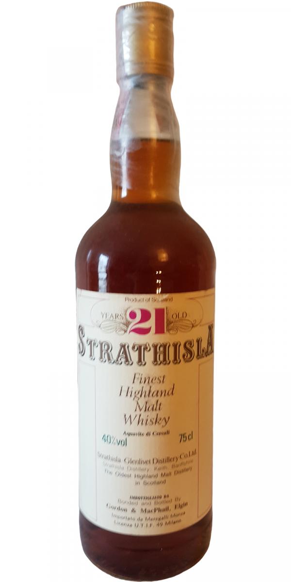 Strathisla 21yo GM Finest Highland Malt Whisky Acquavite di Cereali Meregalli Monza 40% 750ml