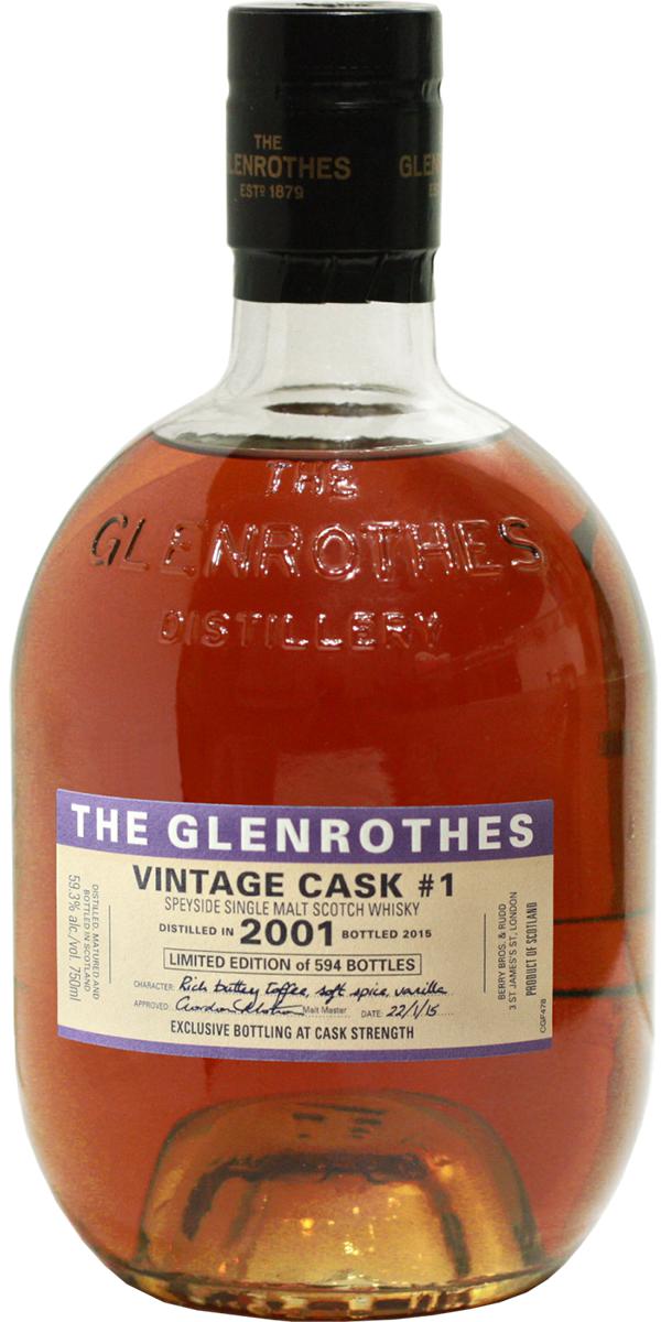 Glenrothes 2001 Vintage Cask #1 59.3% 750ml
