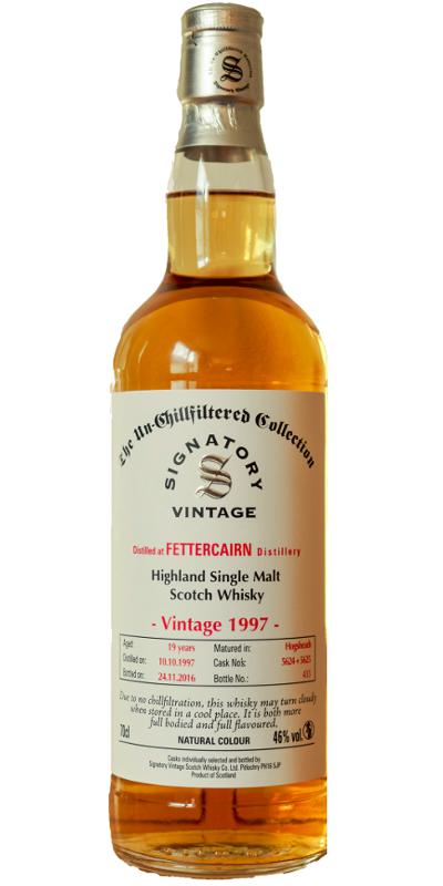Fettercairn 1997 SV The Un-Chillfiltered Collection 5624 + 5625 46% 700ml