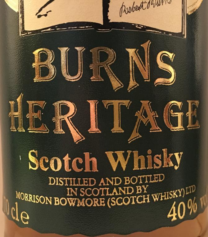 Burns Heritage Scotch Whisky