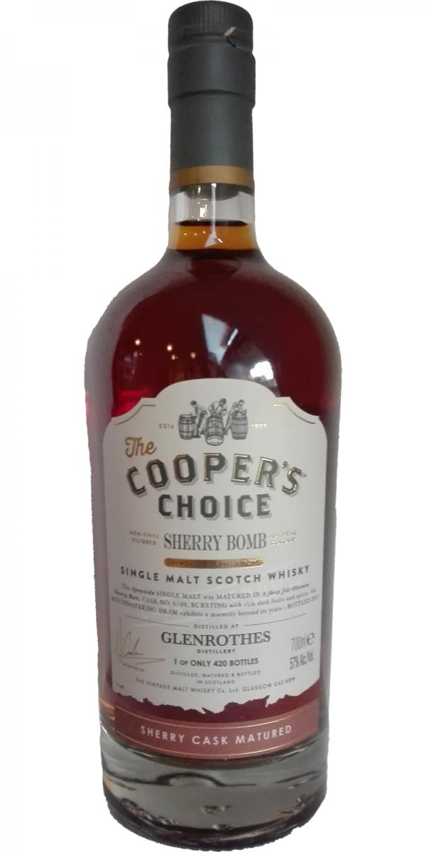 Glenrothes Sherry Bomb VM The Cooper's Choice #6109 57% 700ml