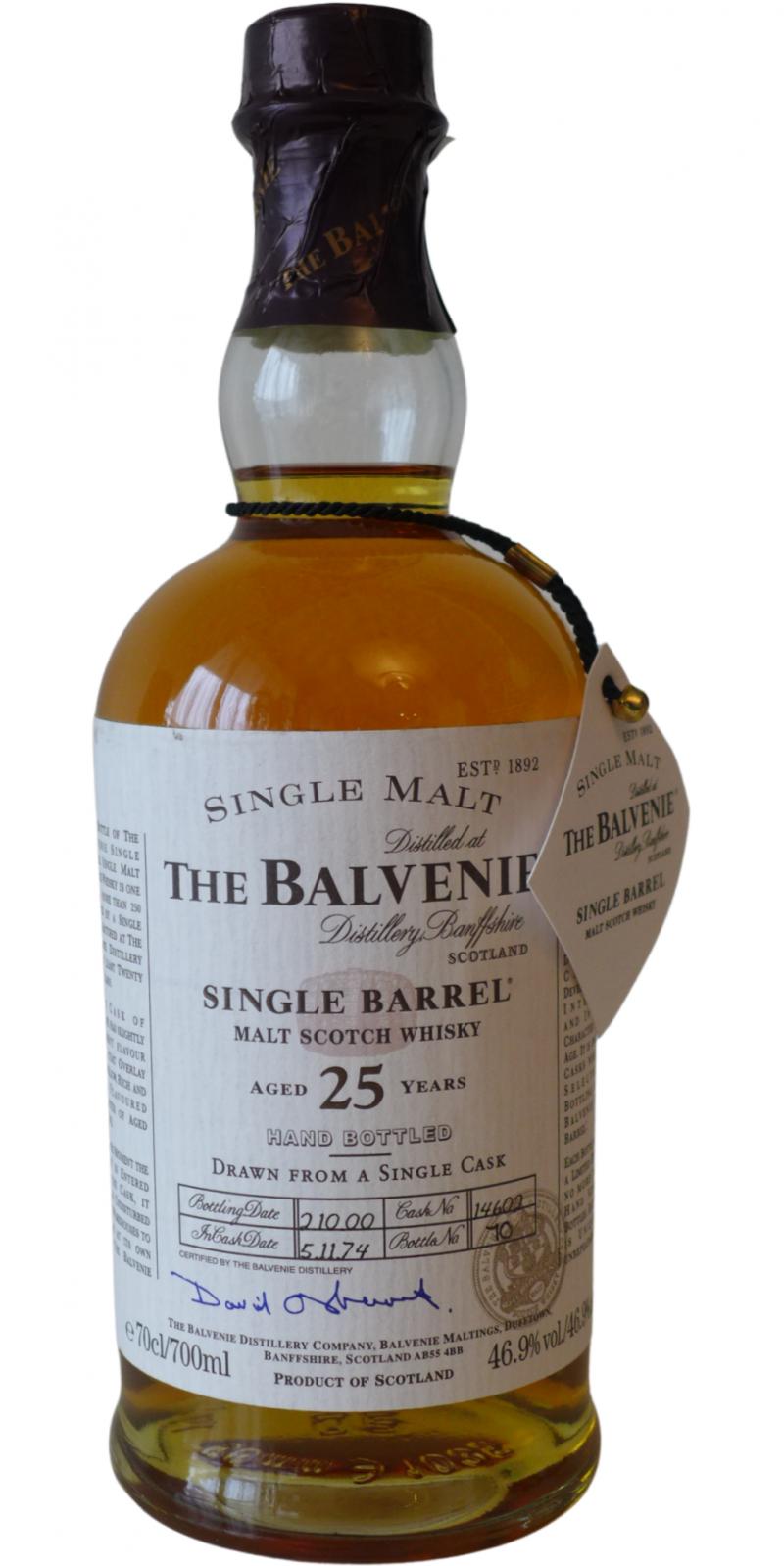 THE BALVENIE Single Barrel 12 Years 0,7L 47,8%