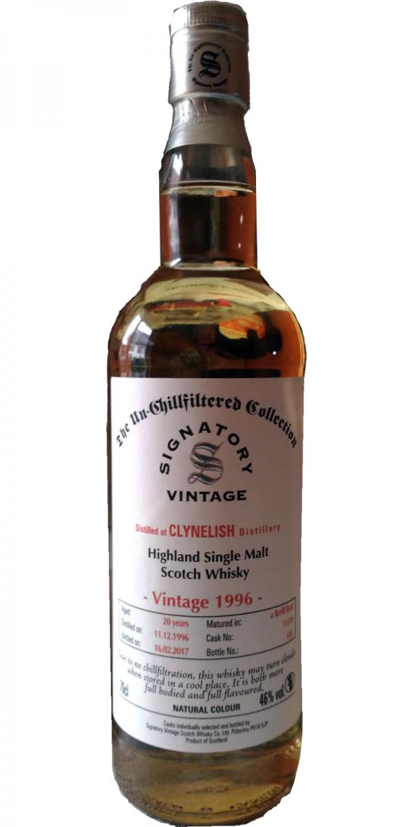 Clynelish 1996 SV The Un-Chillfiltered Collection Refill Butt #11378 46% 700ml