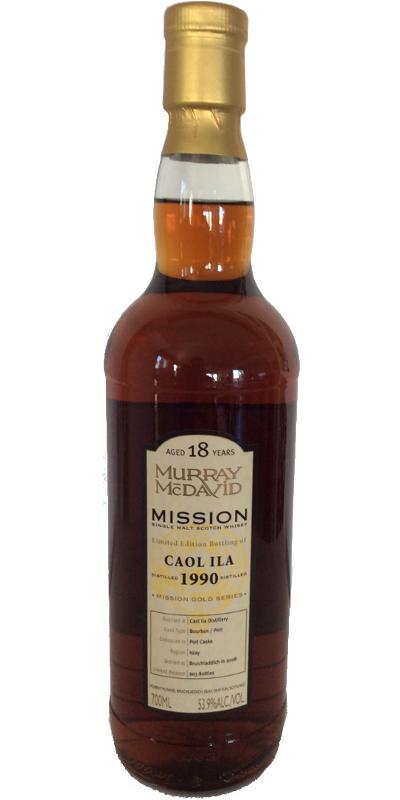 Caol Ila 1990 MM Mission Gold Bourbon Port 53.9% 700ml