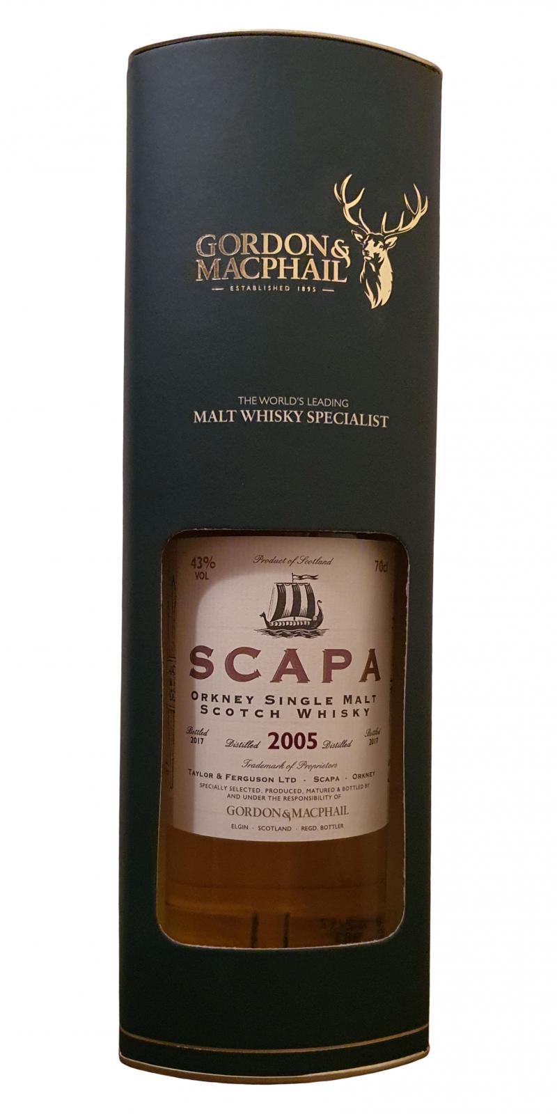 Scapa 2005 GM - Ratings and reviews - Whiskybase